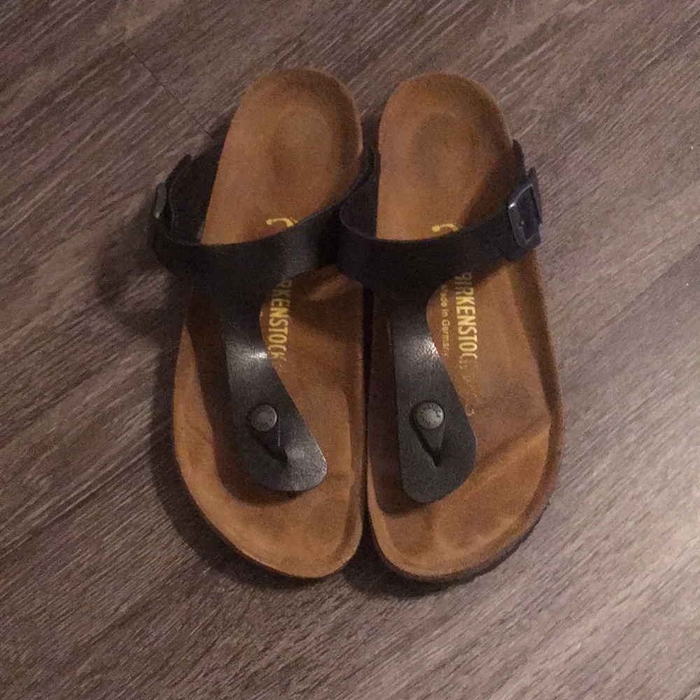 Black Birkenstock Sandals Size 39